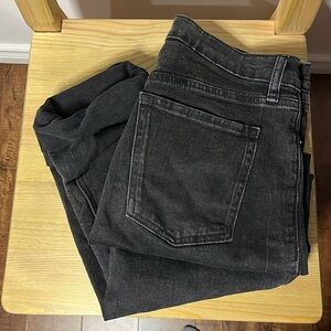 old navy, black “sky-high straight”, size 10, 5 button close.